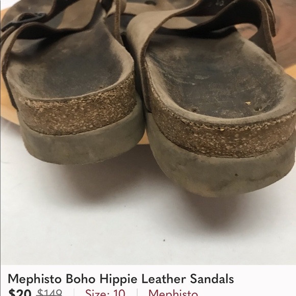 Mephisto Leather Sandals EU 40 Good Condition - Picture 11 of 12